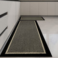 Anti-Slip Bordered Kitchen Rug in Polypropylene, 2 Sizes