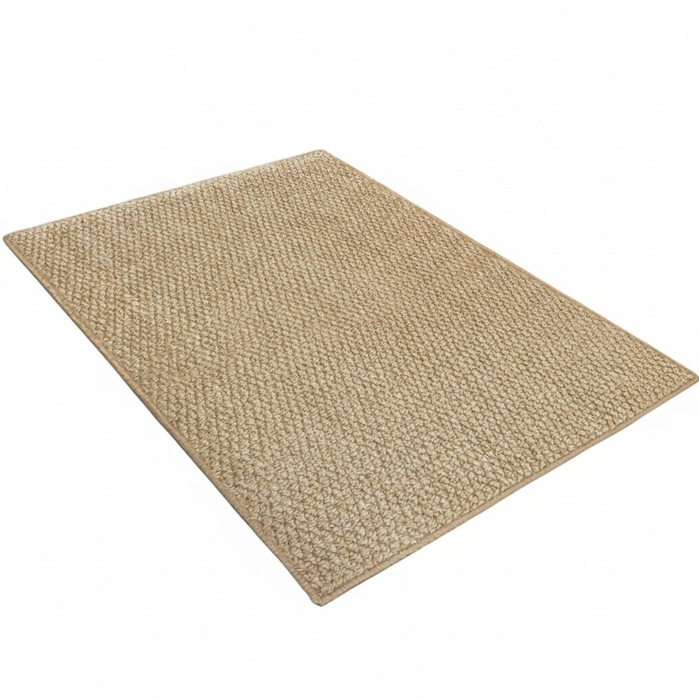 Jute-Look Woven Doormat Rug with Anti-Slip Backing