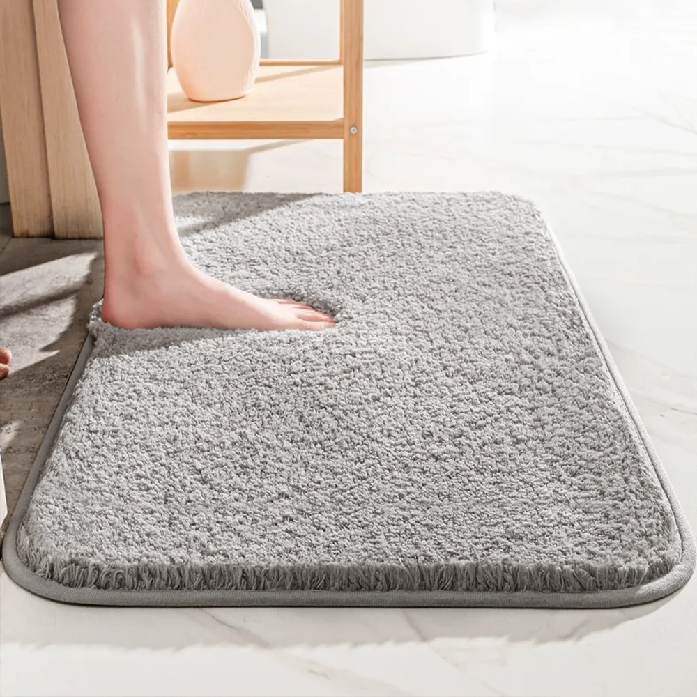 Thick Pile Bath Mat with Non-Slip Backing