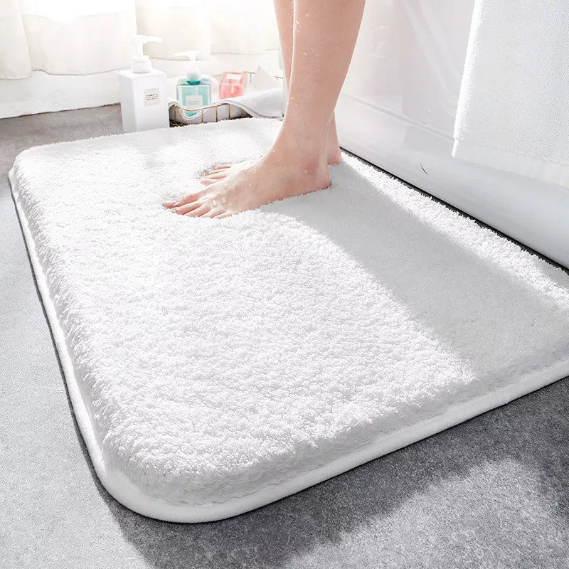 Thick Pile Bath Mat with Non-Slip Backing