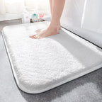 Thick Pile Bath Mat with Non-Slip Backing