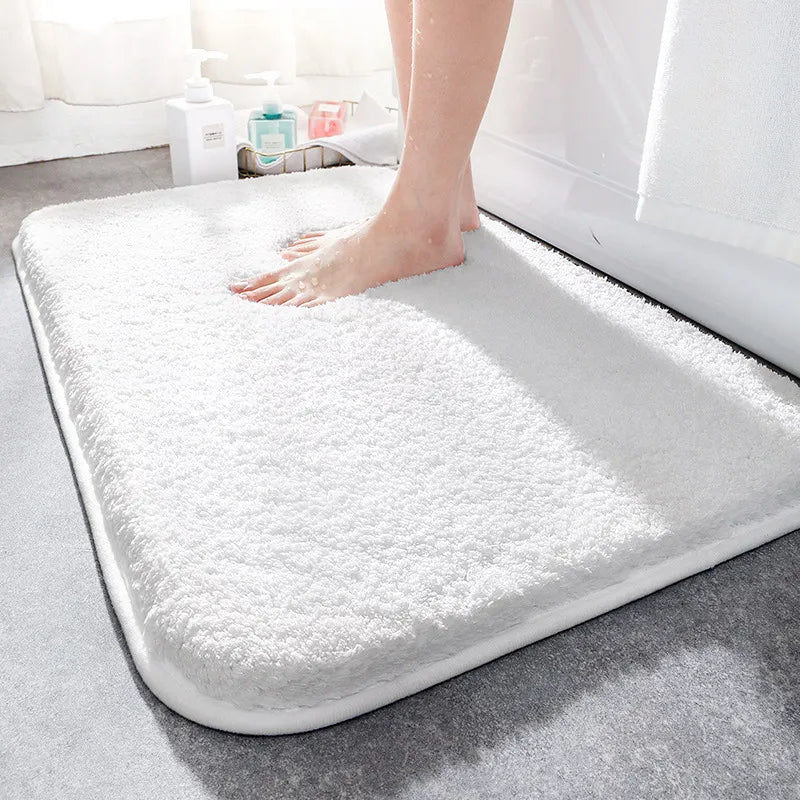 Thick Pile Bath Mat with Non-Slip Backing
