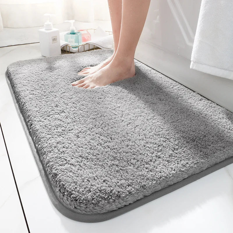Thick Pile Bath Mat with Non-Slip Backing