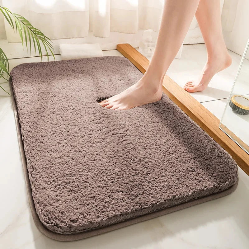 Thick Pile Bath Mat with Non-Slip Backing