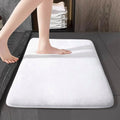 Memory Foam Bath Mat with Velvet Top and Non-Slip PVC Base