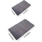 Memory Foam Bath Mat with Velvet Top and Non-Slip PVC Base