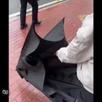 Extra-Large Automatic Vented Umbrella, Double Canopy