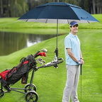 Extra-Large Automatic Vented Umbrella, Double Canopy