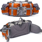 Water-Repellent Bum Bag with Two Bottle Holders, 28 cm
