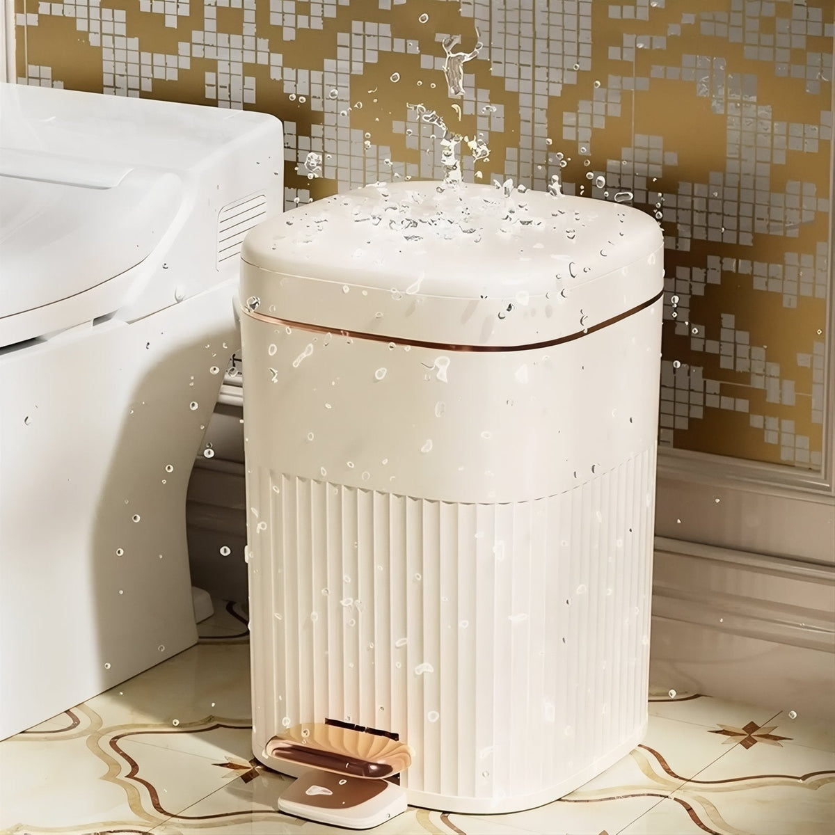 Slim Pedal Bin with Hands-Free Lid, 8L, 10L or 15L