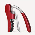 Lever Arm Corkscrew in Metal and Plastic, Red or Black