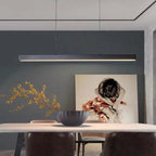 Linear LED Pendant Light, 80-150cm, Black or Brown, Dimmable