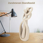 Abstract Embracing Figures Sculpture, Decorative Ornament
