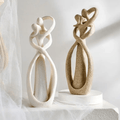 Abstract Embracing Figures Sculpture, Decorative Ornament