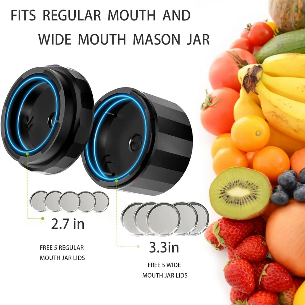 Electric Vacuum Sealer for Mason Jars, Wide and Regular