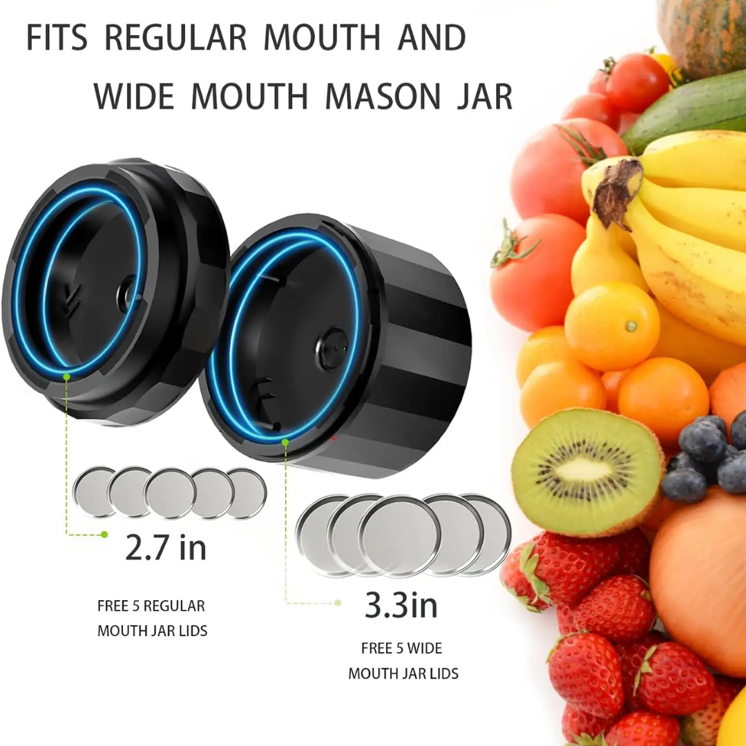 Electric Vacuum Sealer for Mason Jars, Wide and Regular
