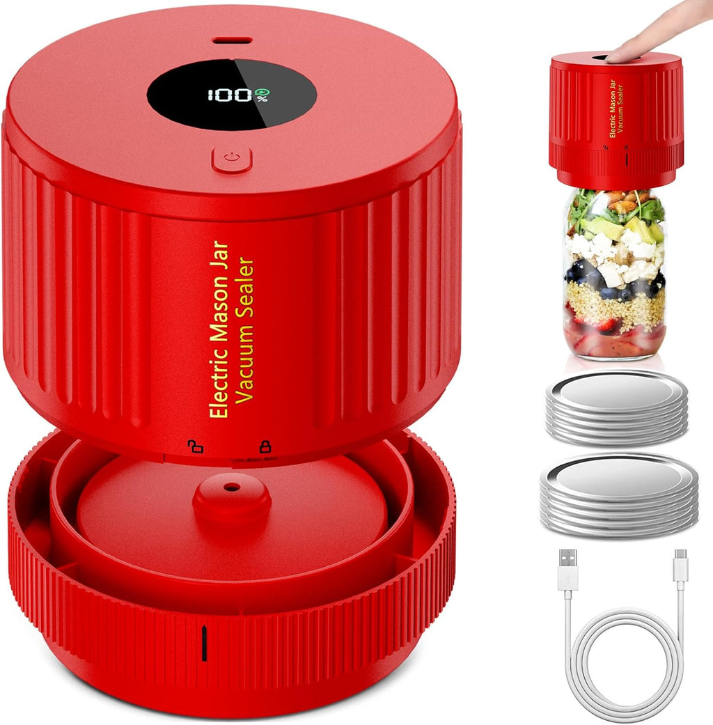 Electric Vacuum Sealer for Mason Jars, Wide and Regular