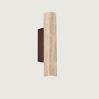 Travertine LED Wall Light with Natural Stone Finish, 28 or 32cm