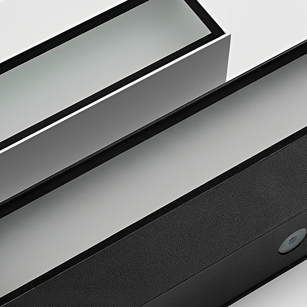Linear LED Outdoor Wall Light, IP65 Black Aluminium