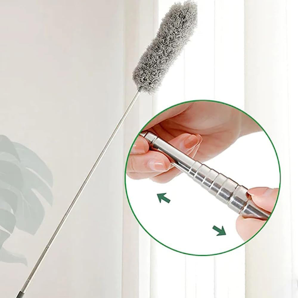 Telescopic Microfibre Duster, Extends 86-280cm for High Ceilings