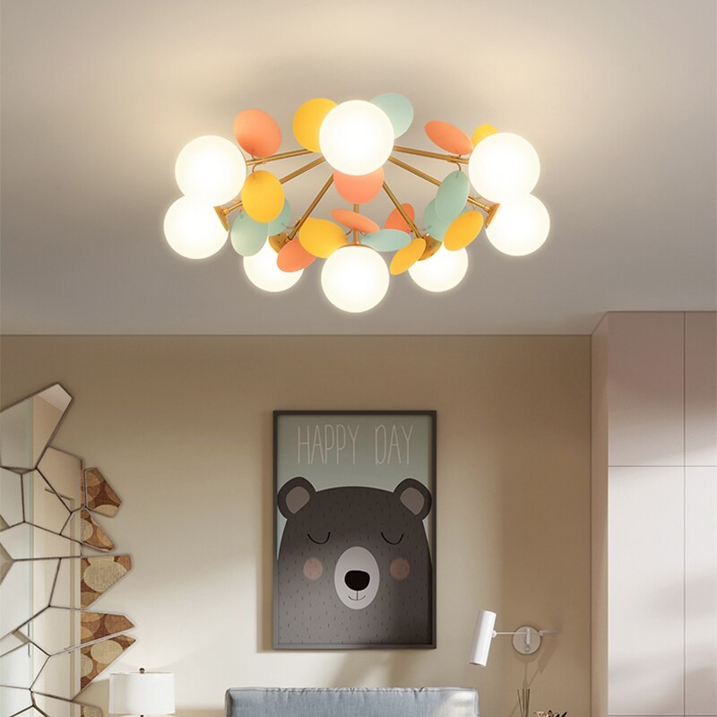 Glass and Acrylic Chandelier with G9 LEDs, 3 Colour Settings