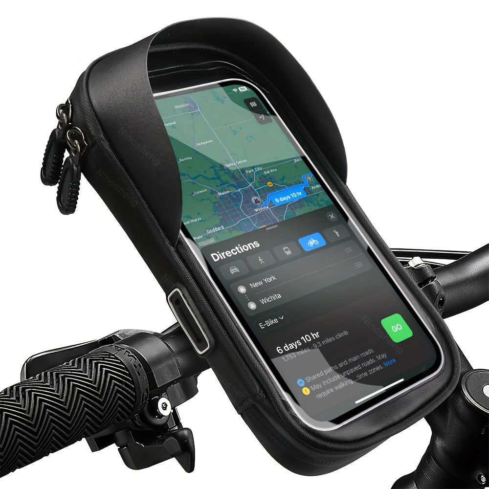 Waterproof Bike and Motorcycle Phone Holder, 360 Rotation