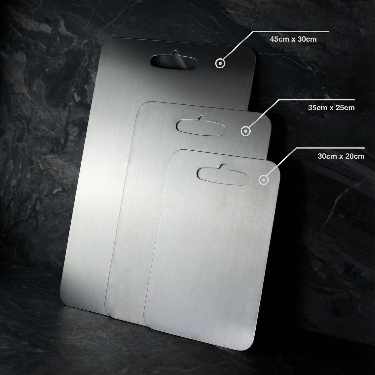 Titanium-Coated Chopping Board, Non-Porous, Three Sizes