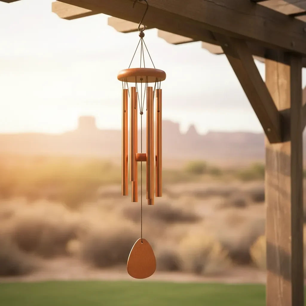 Metal Wind Chime 68cm, Aluminium Tubes, Gold, Black or Silver