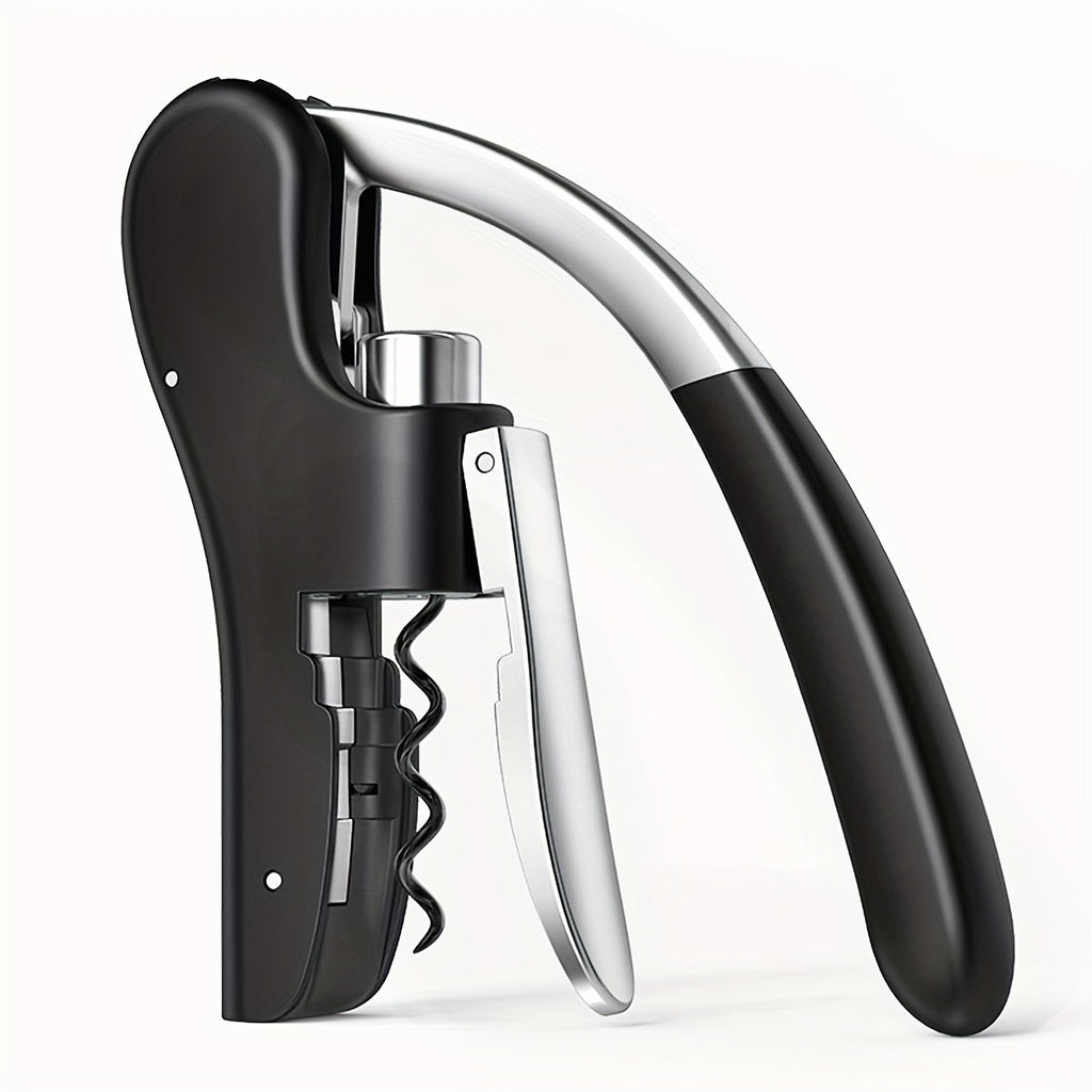 Lever Arm Corkscrew in Metal and Plastic, Red or Black