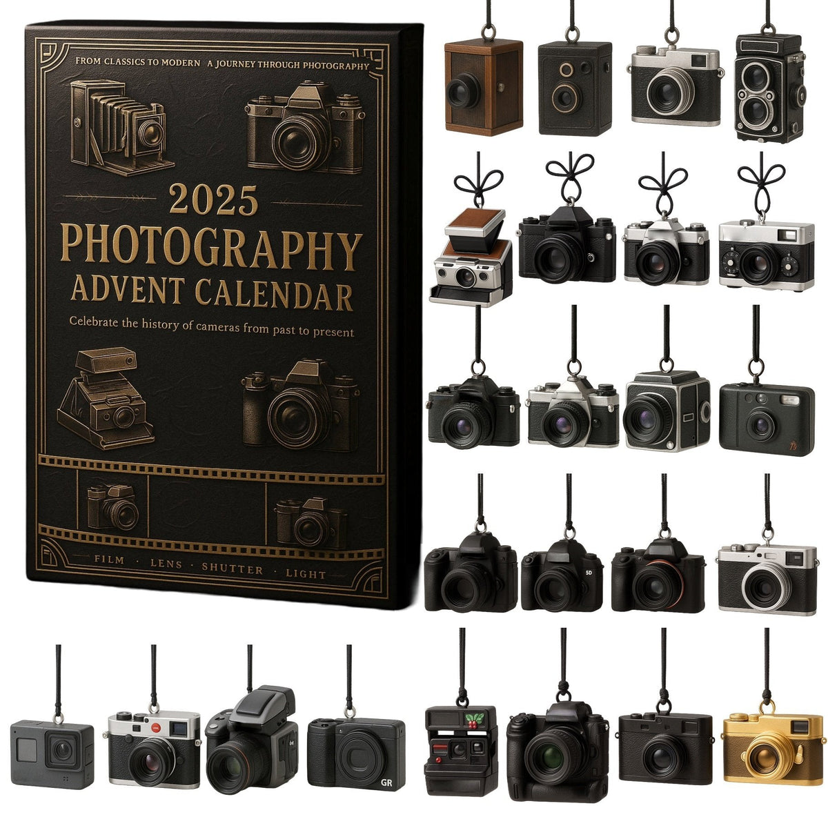 Camera Miniatures Advent Calendar, 24 Collectable Models