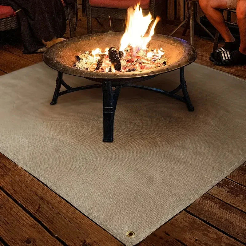 Fireproof BBQ and Fire Pit Mat, Heat Resistant to 800C