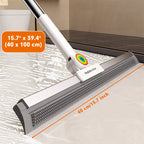Floor Squeegee with Rubber Blade and TPE Brushes, 30 or 50 cm