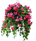 Artificial Trailing Flower Vine 90cm, UV Resistant, 44 Blooms