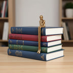 Geometric Iron Dog Sculpture, Minimalist Desk Ornament