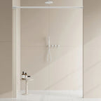 Magnetic Folding Shower Screen, Waterproof PVC Divider