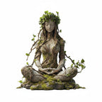 Nature Goddess Lotus Acrylic Figurine with Stand