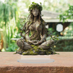 Nature Goddess Lotus Acrylic Figurine with Stand