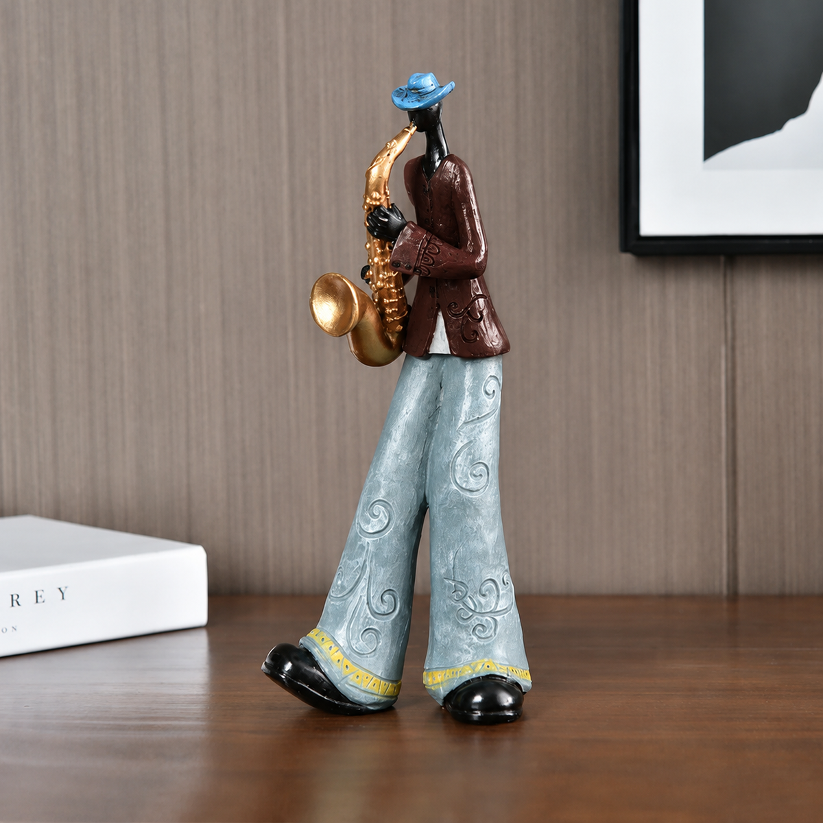 Retro Jazz Musician Figurine, Five Characters