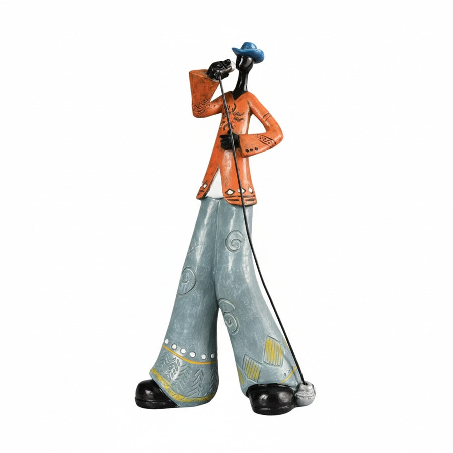 Retro Jazz Musician Figurine, Five Characters
