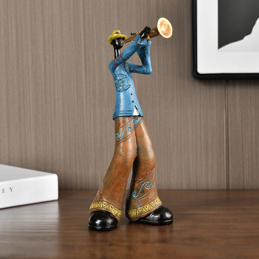 Retro Jazz Musician Figurine, Five Characters