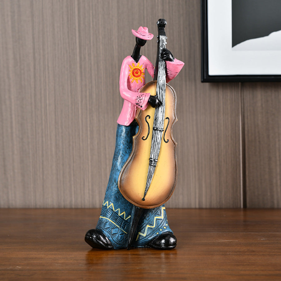 Retro Jazz Musician Figurine, Five Characters