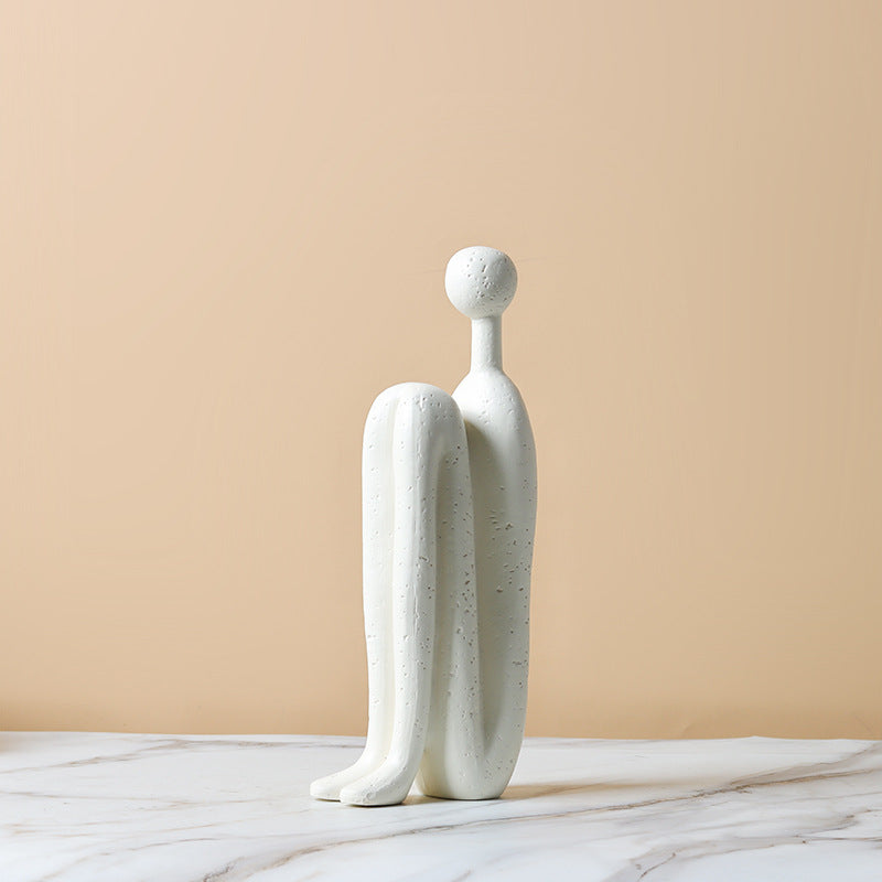 Abstract Figure Bookends, Set of 2 Decorative Sculptures