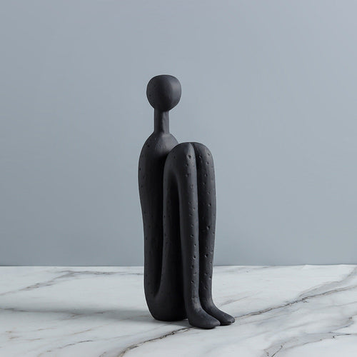 Abstract Figure Bookends, Set of 2 Decorative Sculptures