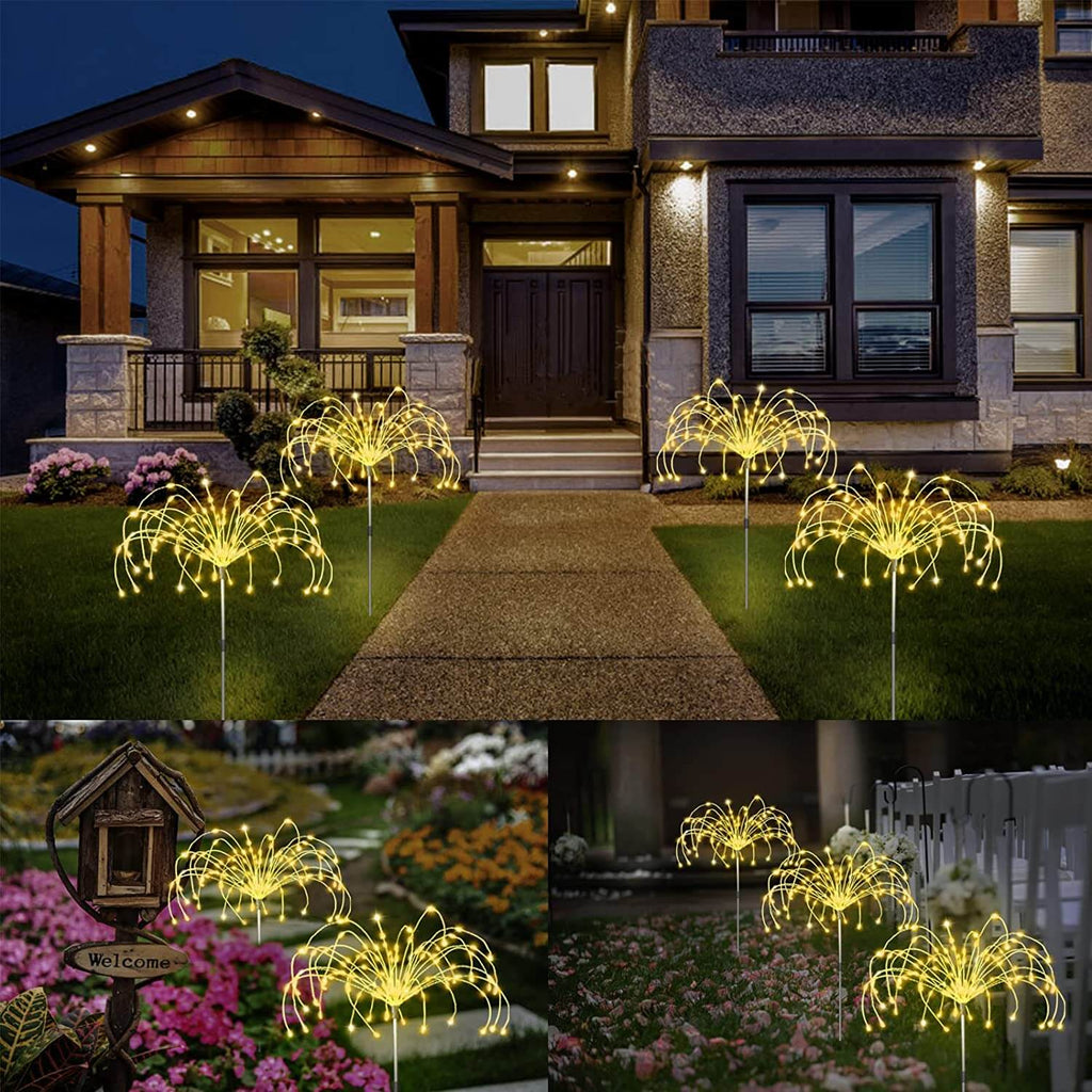 Solar Firework Garden Light, 120 LEDs with 8 Modes, IP65