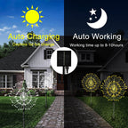 Solar Firework Garden Light, 120 LEDs with 8 Modes, IP65