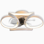 Petal Ceiling Fan with Dimmable 24W LED Light and Remote