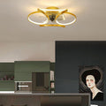 Petal Ceiling Fan with Dimmable 24W LED Light and Remote