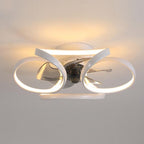 Petal Ceiling Fan with Dimmable 24W LED Light and Remote