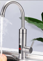 Touchless Sensor Kitchen Mixer Tap in Brushed Stainless Steel