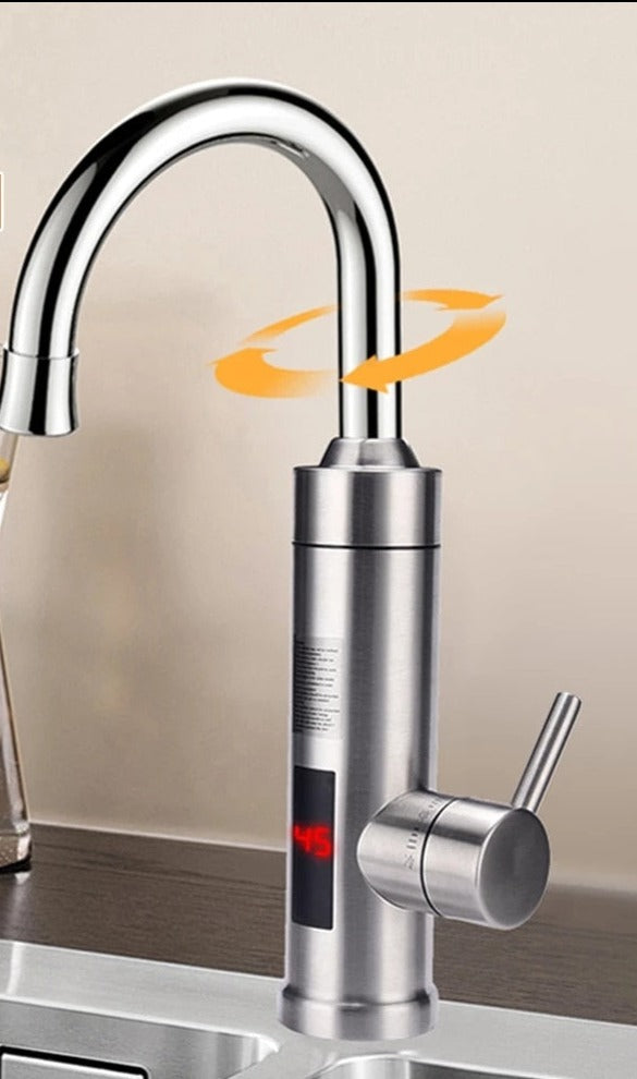 Touchless Sensor Kitchen Mixer Tap in Brushed Stainless Steel